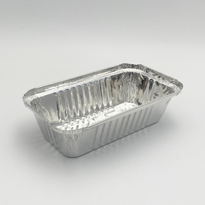 Прямоугольный ланч-бокс из алюминиевой фольги с крышкой для выпечки и барбекю